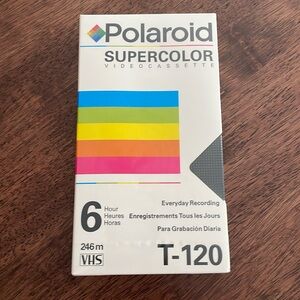 Polaroid super color video cassette vhs sealed